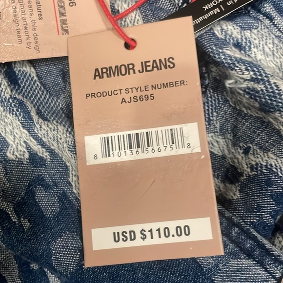 Armor Denim Camo Cargo Stacked Jeans - Picture 4 of 4